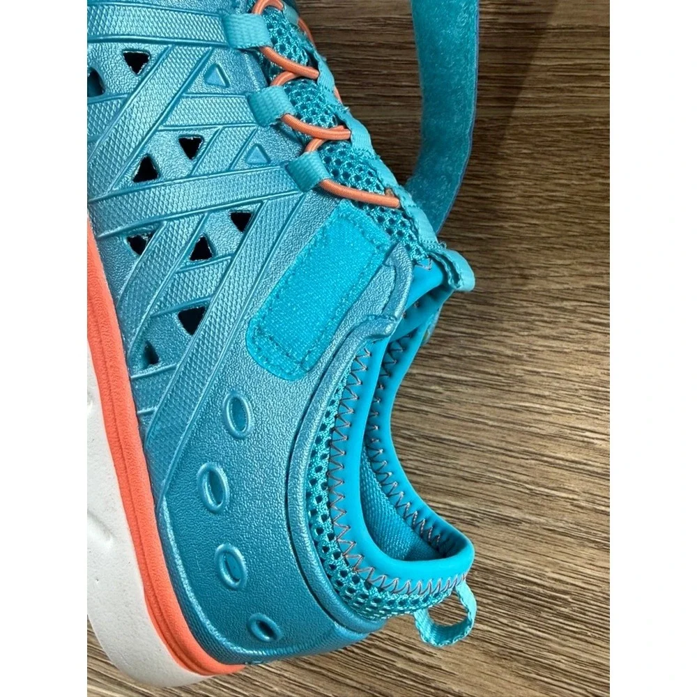 Stride Rite Phibian Kids Teal Orange Water Shoes Sneaker Sandal Machine Washable